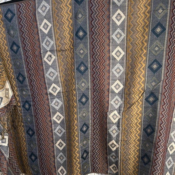 Gorgeous, Multicolor Geometric Patterned Rectangle, Scarf - Picture 5 of 5